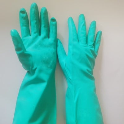 15mil Nitrile दस्ताने रासायनिक संरक्षण XL 13 इंच Nitrile विलायक प्रतिरोधी दस्ताने