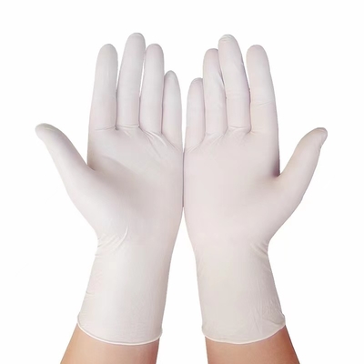 20cm 24cm अस्पताल Nitrile दस्ताने पनरोक Meciacal परीक्षा डिस्पोजेबल
